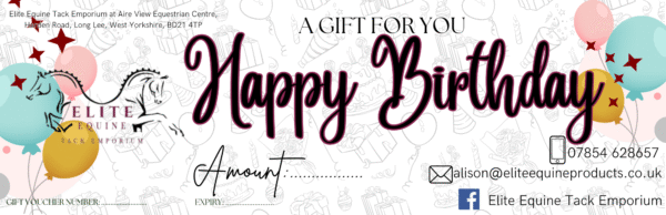 Elite Equine Happy Birthday Gift Vouchers