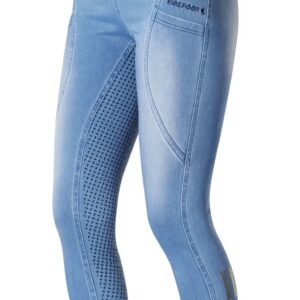 Firefoot Ladies Ellerton Light Blue Denim Pull On Breeches