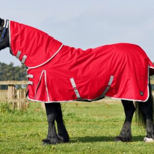 Firefoot 200g Detachable Neck Turnout Rug Red/Grey