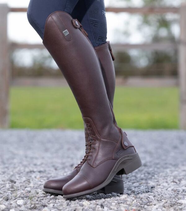 Premier Equine Vallardi Ladies Leather Field Riding Boot Brown (Regular Calf) - Image 2