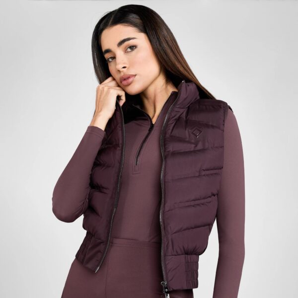 Aztec Diamond Womens Lightweight Gilet Mauve - Image 2