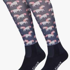 Lemieux Adult Footsie Socks Christmas Unicorns