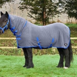 Firefoot Fixed Neck Fleece Cooler Rug Grey/Blue