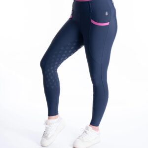 Blackfort Equestrian Navy / Watermelon Pink Training Tights 3.0