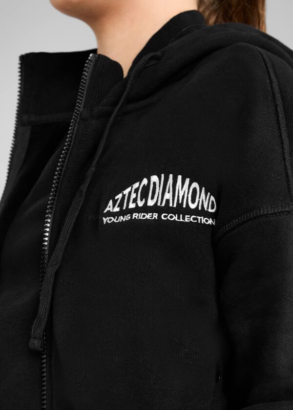 Aztec Diamond Young Rider Black/Grey Zip Hoody - Image 3