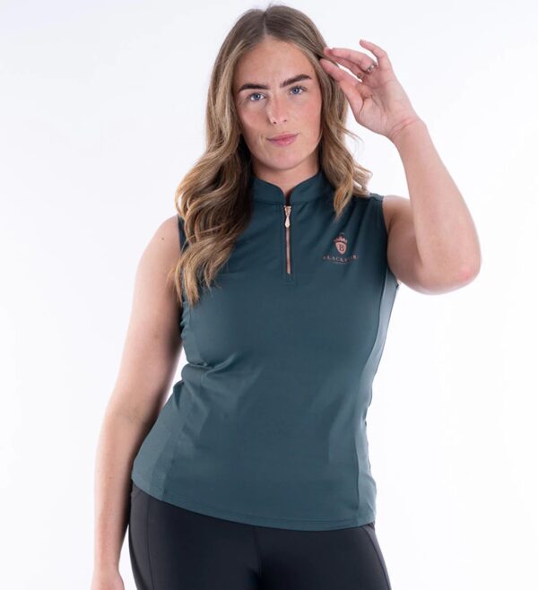 Blackfort Equestrian Sea Green Mesh Base Layer - Sleeveless