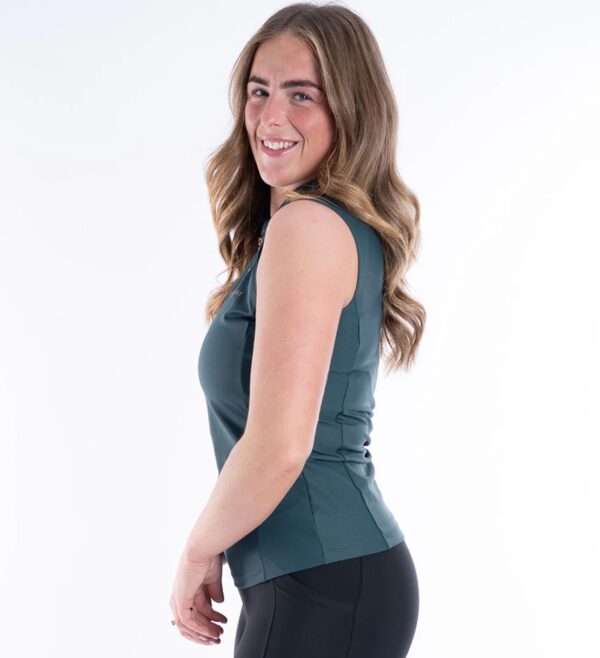 Blackfort Equestrian Sea Green Mesh Base Layer - Sleeveless - Image 2