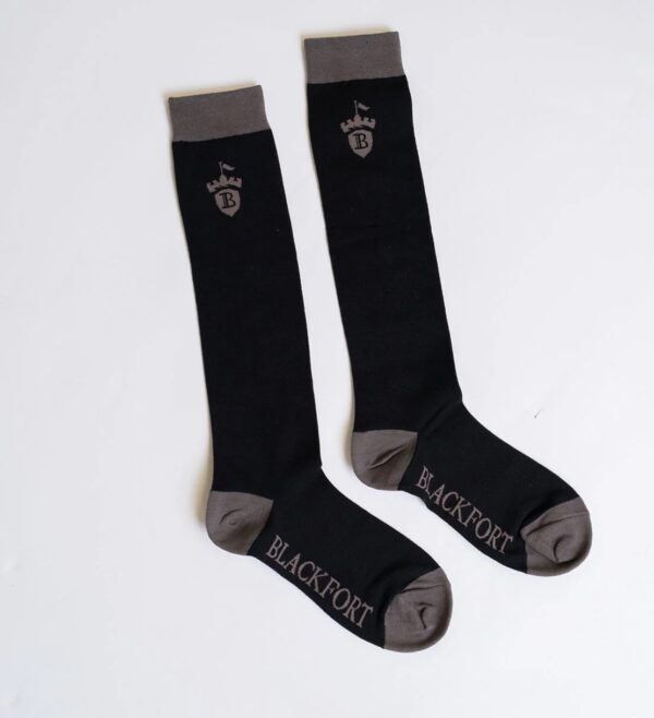 Blackfort Equestrian Black & Light Grey Blackfort Equestrian Socks