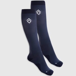 Aztec Diamond Navy Pressure Padded Socks Twin Pack