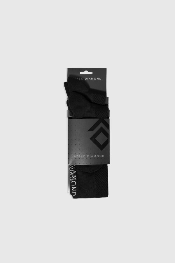 Aztec Diamond Young Rider Technical Socks Twin Pack Black