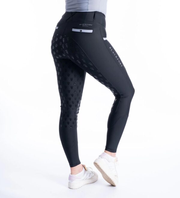Blackfort Equestrian Black / Light Grey Training Tights 3.0 - Image 3