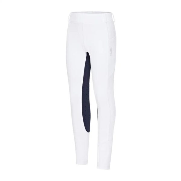 Cameo Junior Performance Riding Tights White - Image 3