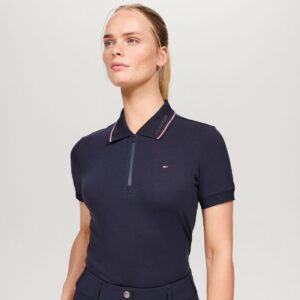 Tommy Hilfiger Camden Zip Polo Shirt - Desert Sky