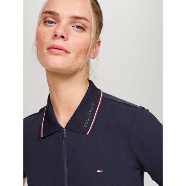 Tommy Hilfiger Camden Zip Polo Shirt - Desert Sky - Image 2