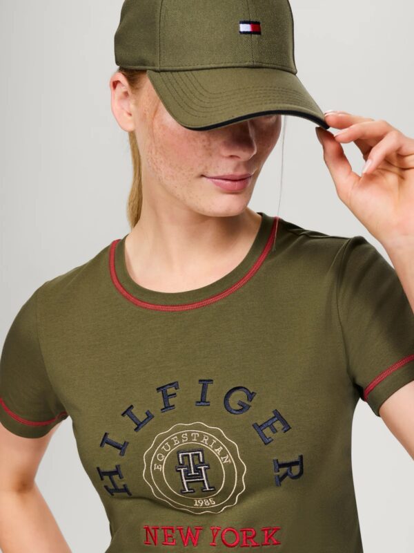 Tommy Hilfiger Newport Graphic T-Shirt Olive - Image 3