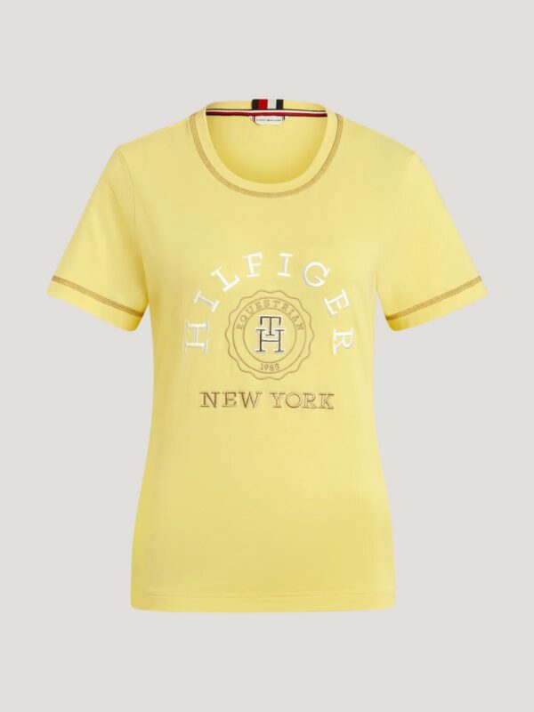 Tommy Hilfiger Newport Graphic T-Shirt Citronella - Image 4