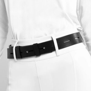 Aztec Diamond Black Leather Belt