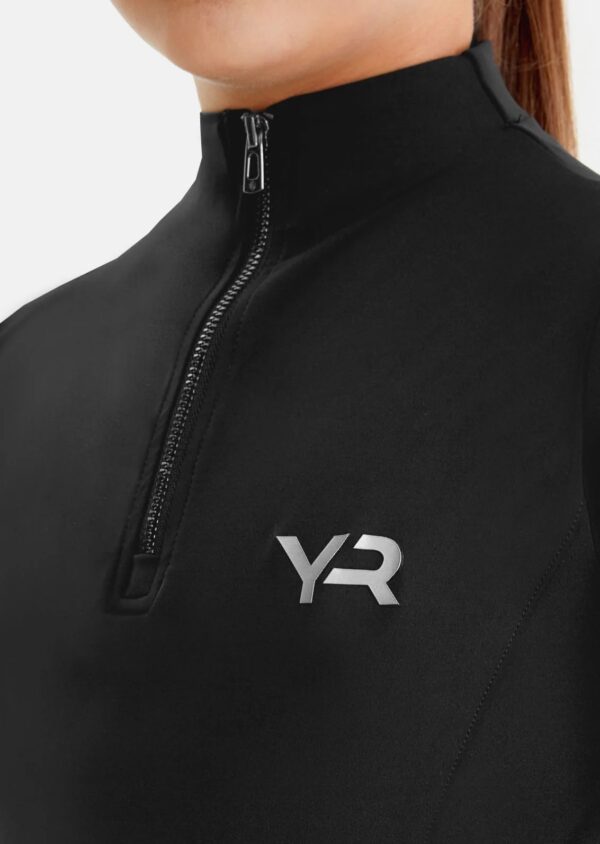 Aztec Diamond Black Young Rider Short Sleeve Base Layer - Image 3