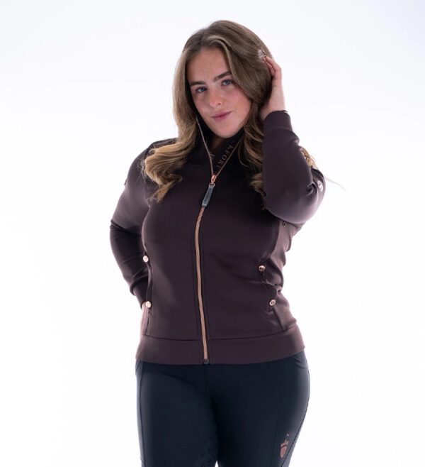 Blackfort Equestrian Jenny Chocolate & Rose Gold Zip Up
