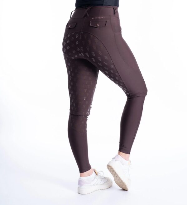 Blackfort Equestrian Chocolate & Rose Gold Riding Breggings - Image 3