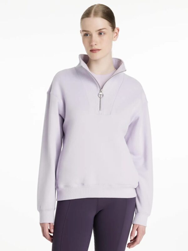 Lemieux Keira Quarter Zip Sweat Lilac - Image 3