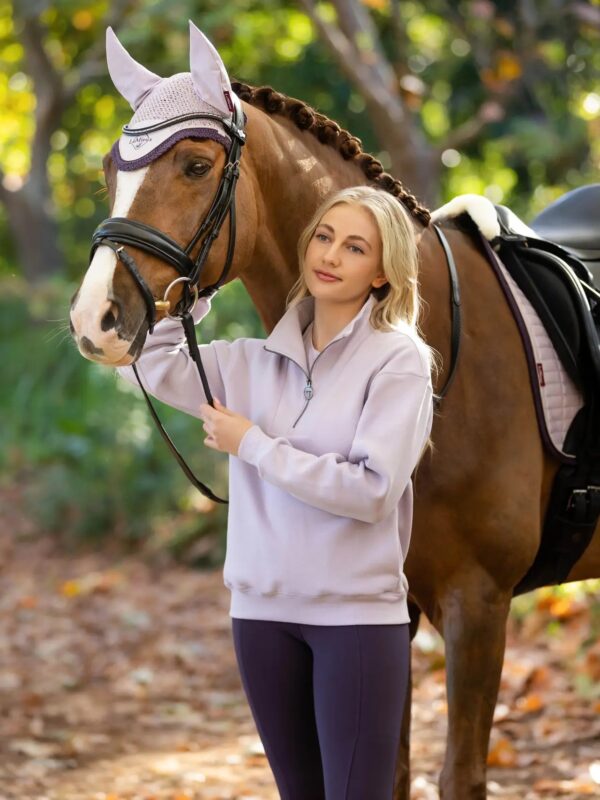 Lemieux Keira Quarter Zip Sweat Lilac
