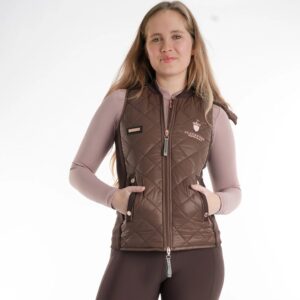 Blackfort Chocolate Quilted Hooded Gilet