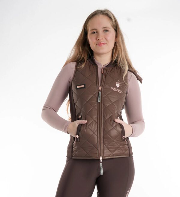 Blackfort Chocolate Quilted Hooded Gilet