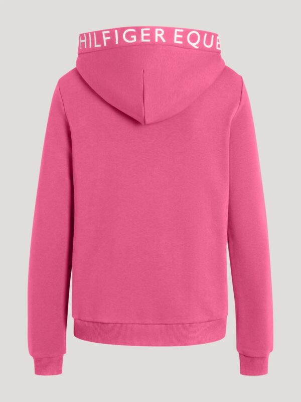 Tommy Hilfiger Equestrian California Logo Hoodie Radiant Pink - Image 2