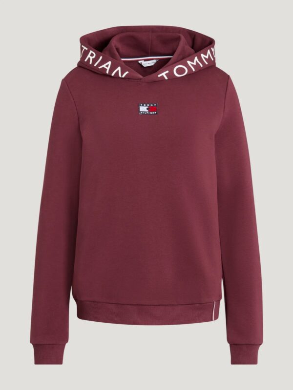 Tommy Hilfiger Equestrian California Logo Hoodie Rouge - Image 3