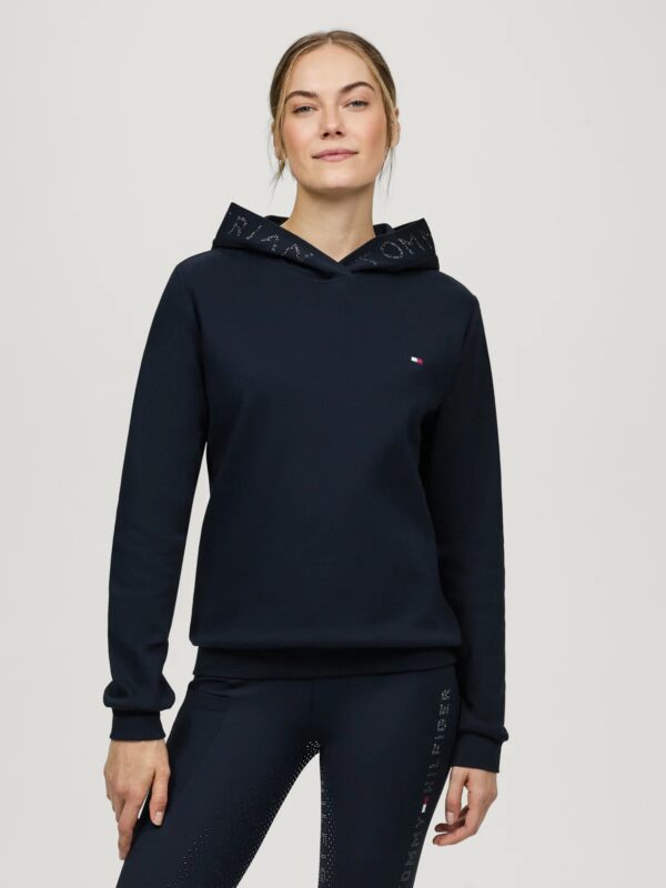 Tommy Hilfiger Laurens Rhinestone Hoodie Desert Sky - Image 4
