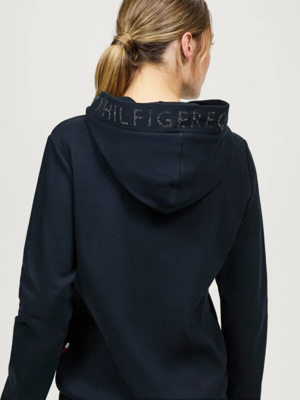 Tommy Hilfiger Laurens Rhinestone Hoodie Desert Sky - Image 3