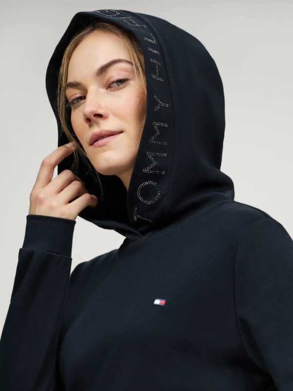 Tommy Hilfiger Laurens Rhinestone Hoodie Desert Sky - Image 2
