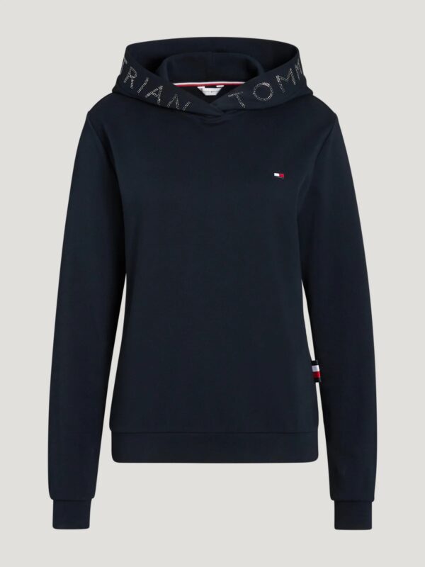 Tommy Hilfiger Laurens Rhinestone Hoodie Desert Sky