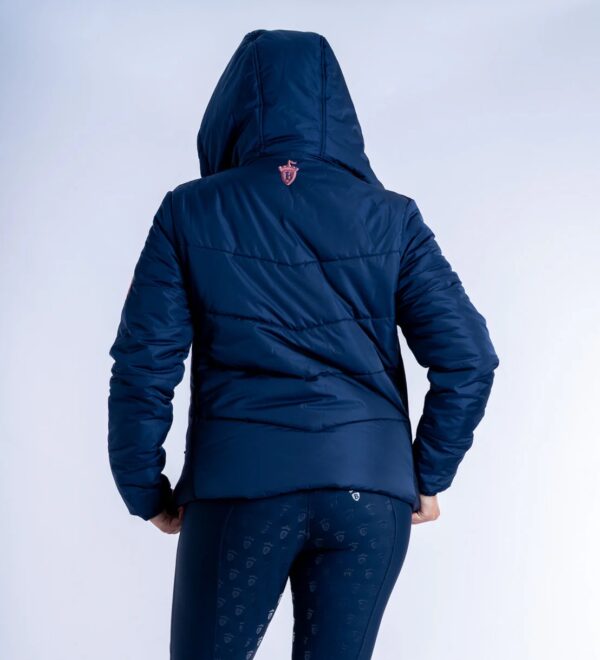 Blackfort Equestrian Olivia Navy Puffer Coat Short - Image 3