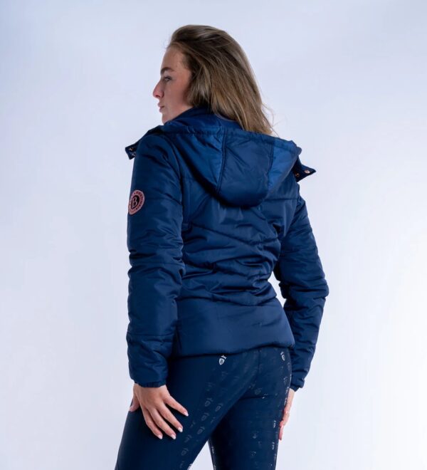 Blackfort Equestrian Olivia Navy Puffer Coat Short - Image 4