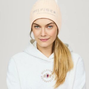 Tommy Hilfiger Perry Pompom Beanie Taupe