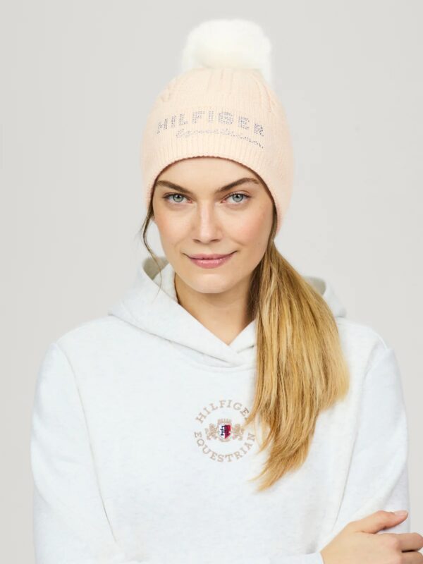 Tommy Hilfiger Perry Pompom Beanie Taupe