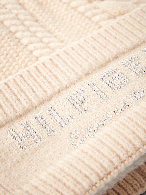 Tommy Hilfiger Perry Pompom Beanie Taupe - Image 4