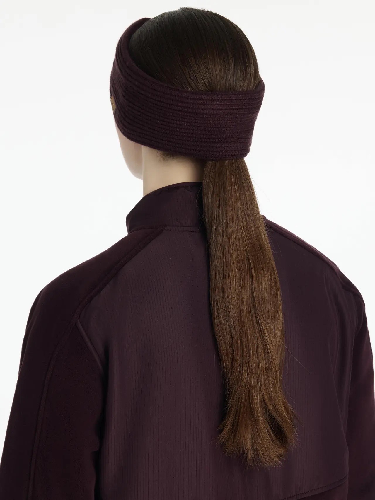 LeMieux Clara Rib Knot Headband Damson - Image 2