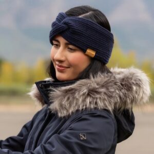 LeMieux Clara Rib Knot Headband Navy