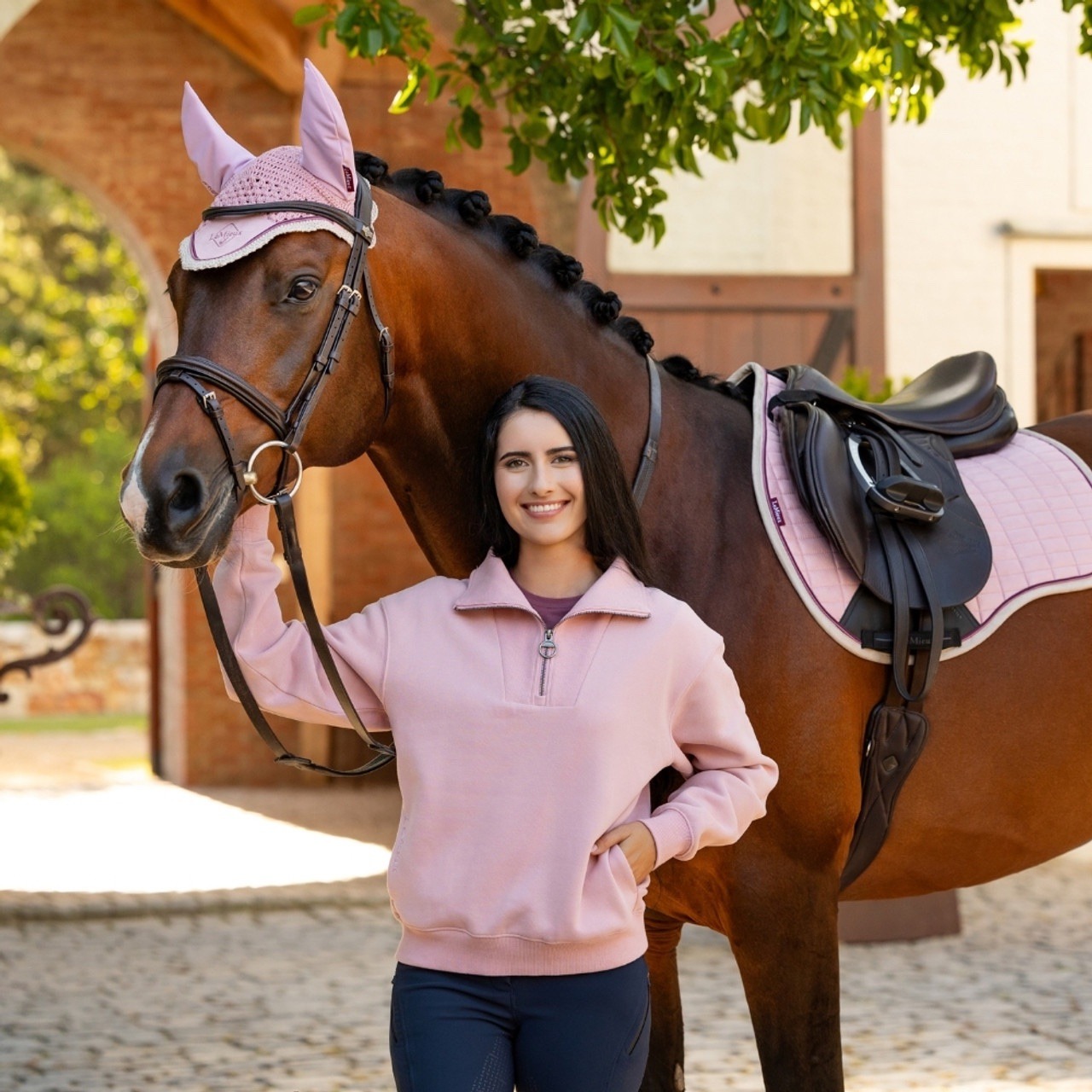 LeMieux Kiera Quarter Neck Sweat Blossom - Image 2