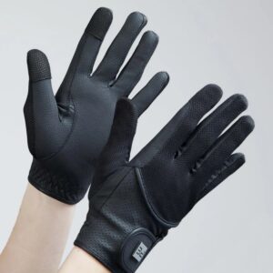 Premier Equine Presa Mesh Riding Gloves Black