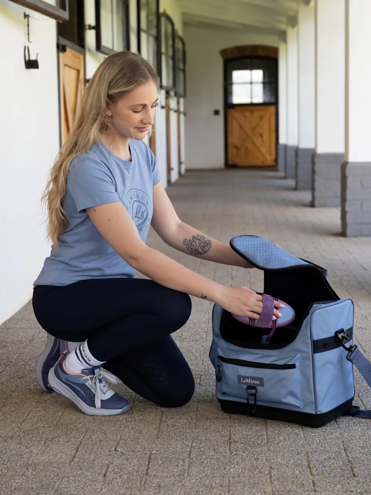 LeMieux Elite Pro Grooming Bag Powder Blue - Image 2