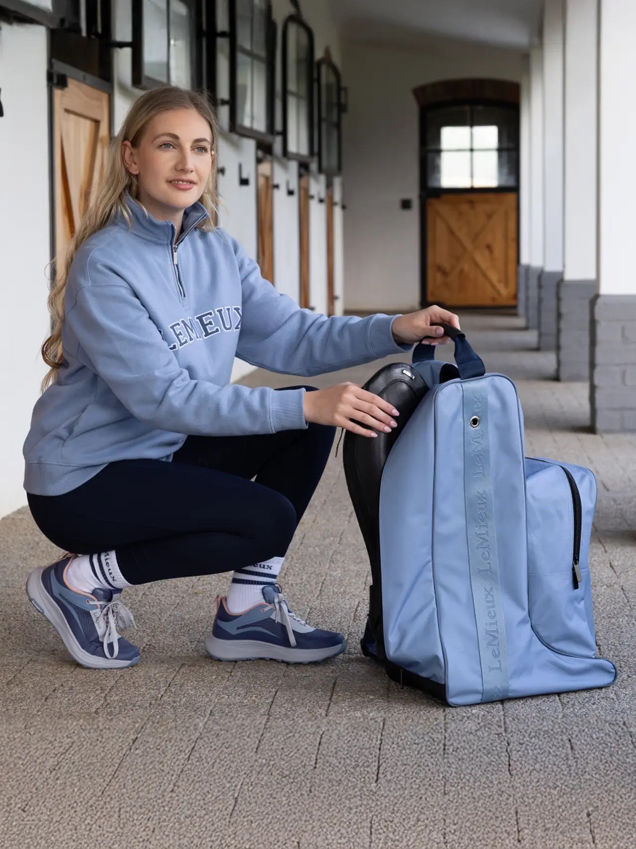 LeMieux Boot & Hat Bag Powder Blue - Image 2