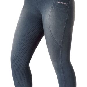 Firefoot Ladies Ellerton Grey/Pink Pull on Breeches