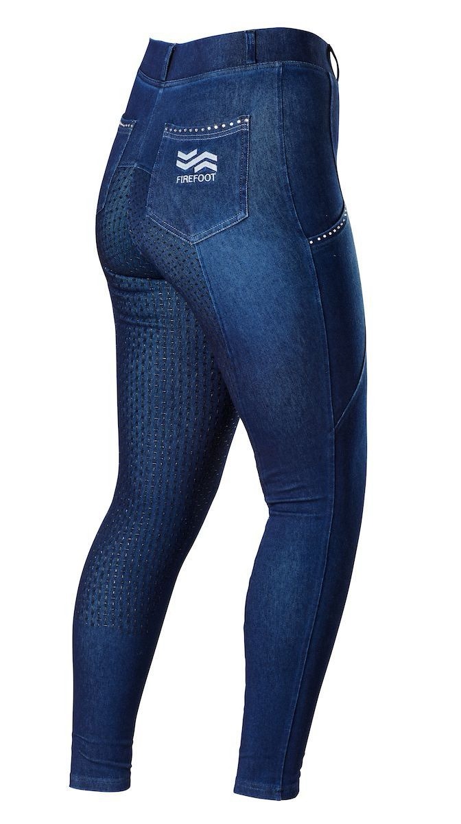 Firefoot Ellerton Sparkle Ladies Leggings- Navy - Image 2