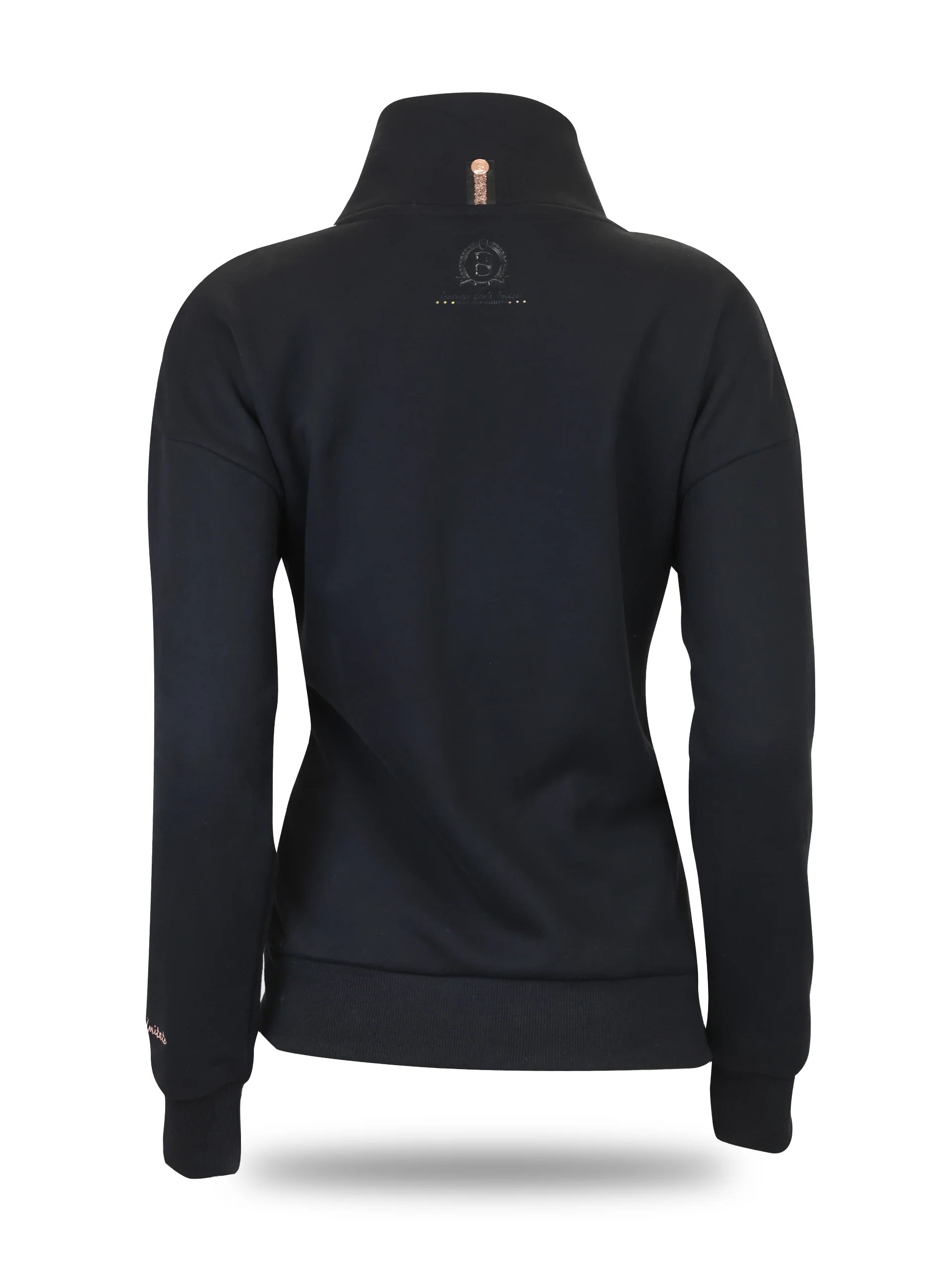 Bloomfields Vanessa V Neck Adult's Top In Black And Rose Gold - Image 2