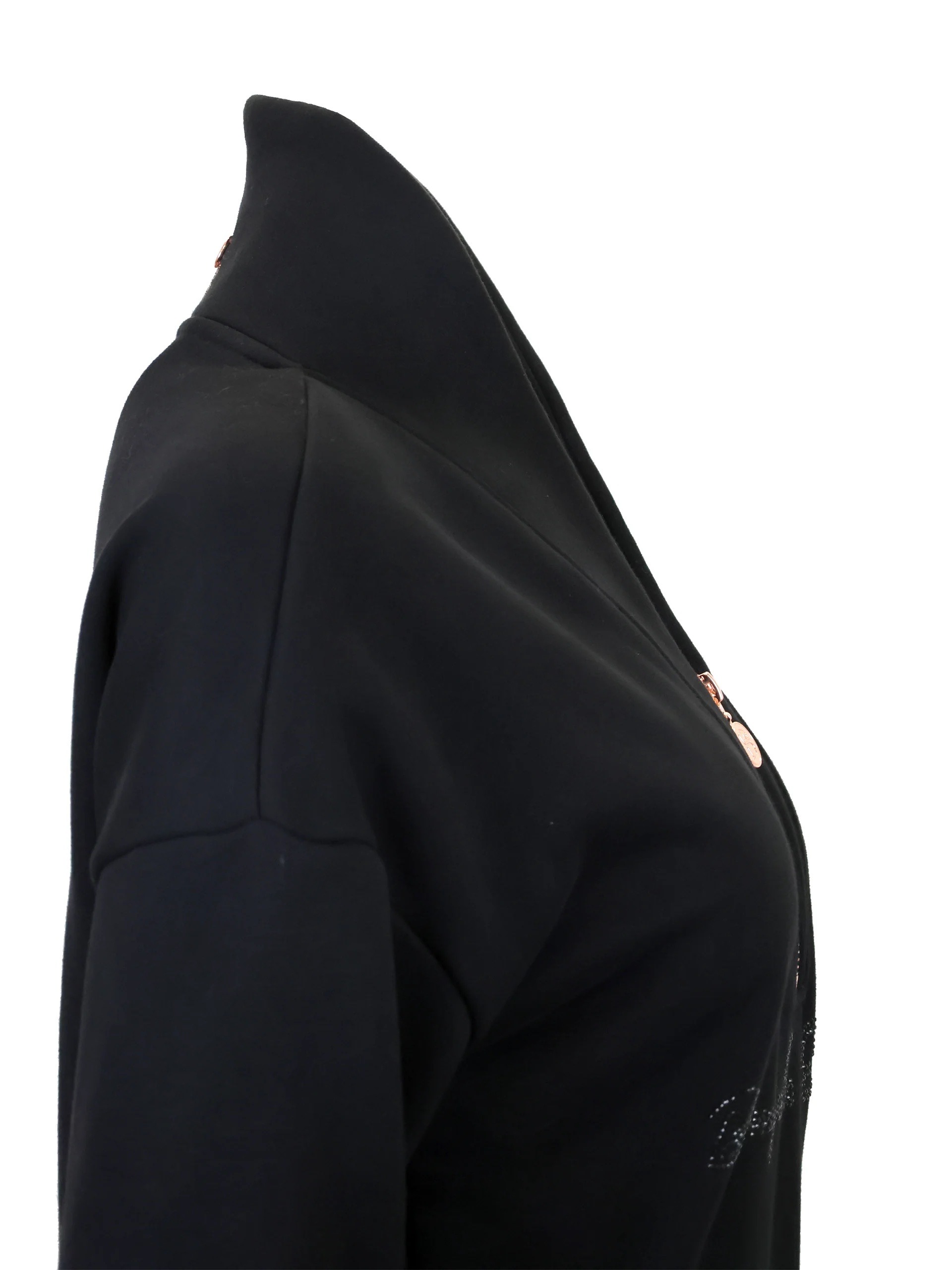 Bloomfields Vanessa V Neck Adult's Top In Black And Rose Gold - Image 3