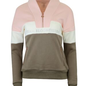 Bloomfields Vanessa V Neck Adult's Top In Tri-Colour Pink, Cream & Khaki